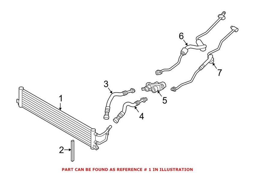 BMW Automatic Transmission Oil Cooler 17218619388